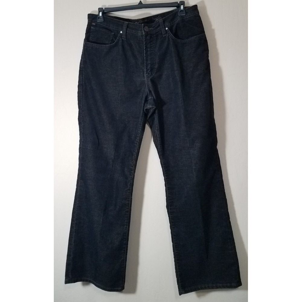 WÖRN Age Denim Corduroy Casual Pants Men 38 x 32‎ Black Brown Straight Leg Jeans